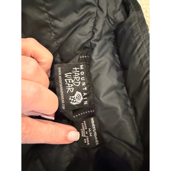 Mountain Hardwear Women's Black Insulated Puffer Vest Full Zip Lightweight - Picture 4 of 4